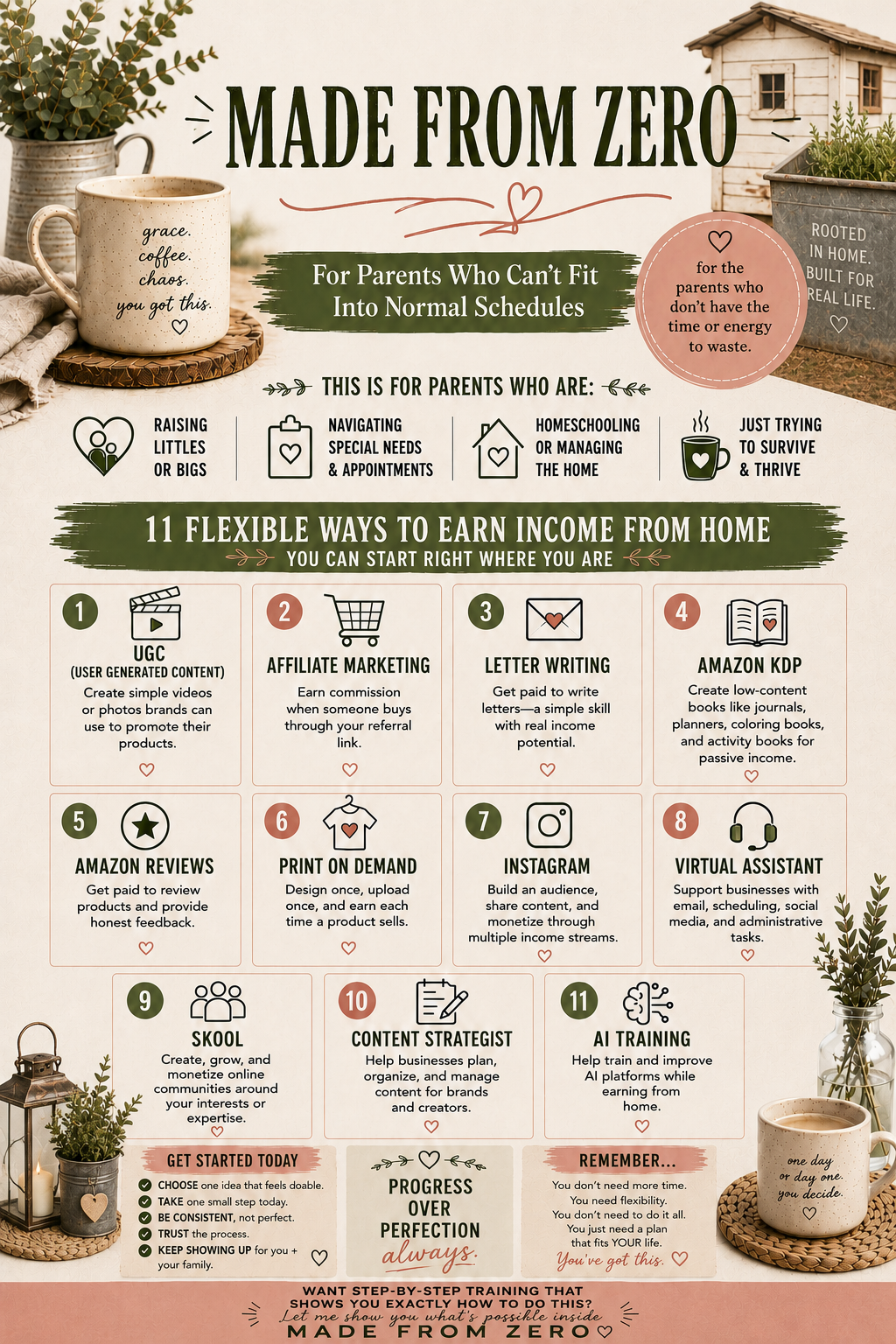 Made From Zero — 11 flexible ways to earn income from home